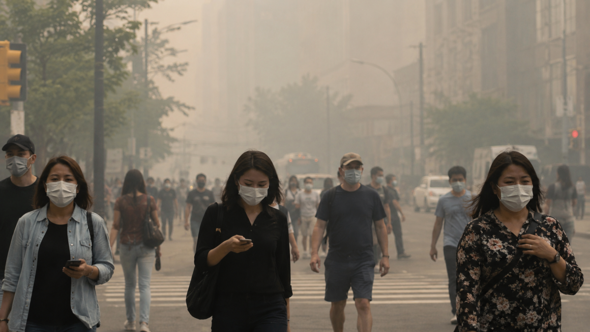 Canada Wildfire Smoke Triggers Air Quality Alerts Across US and Canad — photo 3