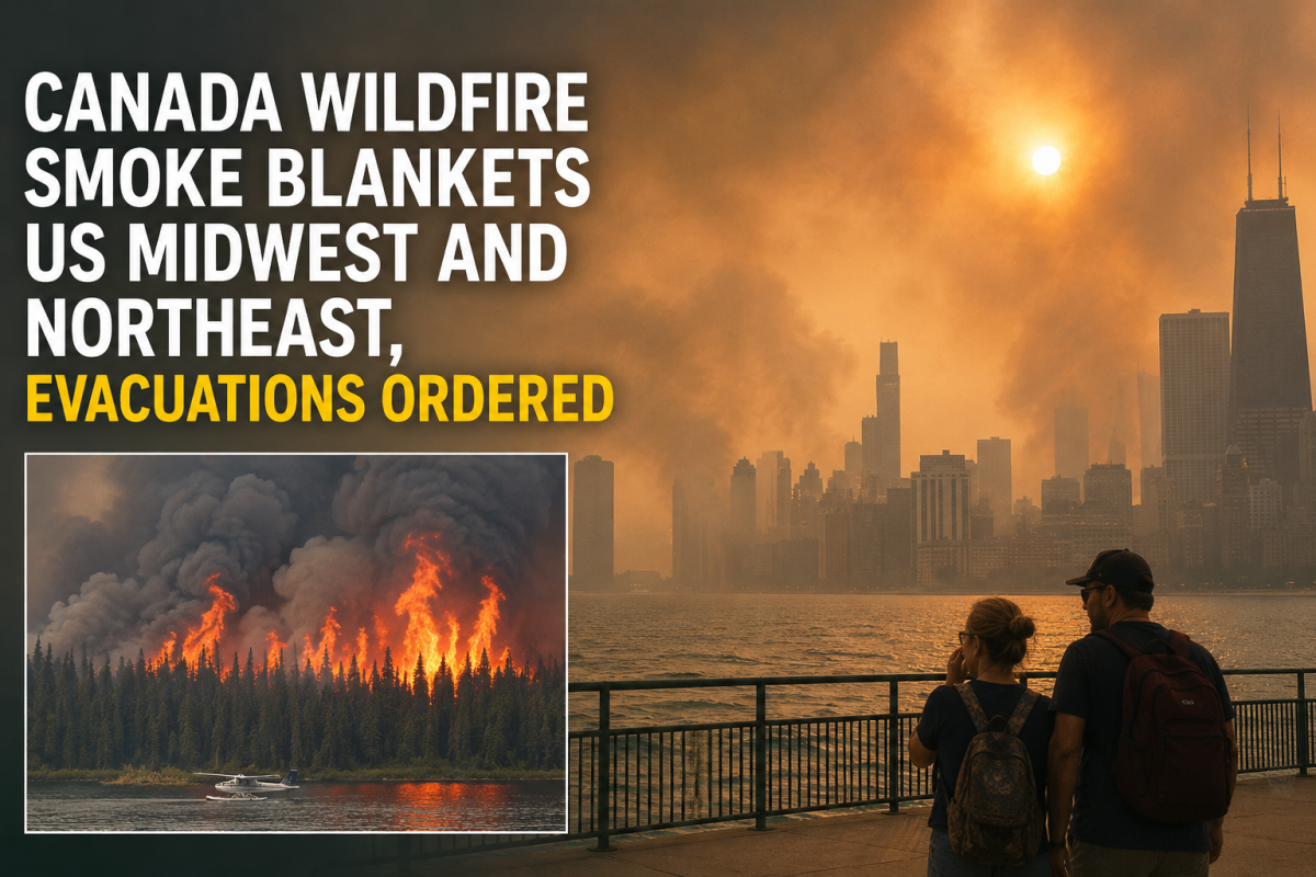Canada Wildfire Smoke Blankets US Midwest and Northeast, Evacuations Ordered
