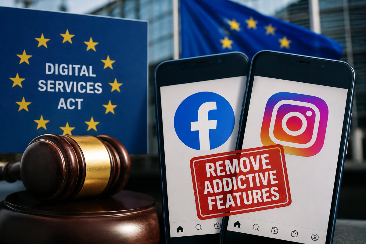 EU Orders Facebook and Instagram to Remove Addictive Features Under Digital Services Act