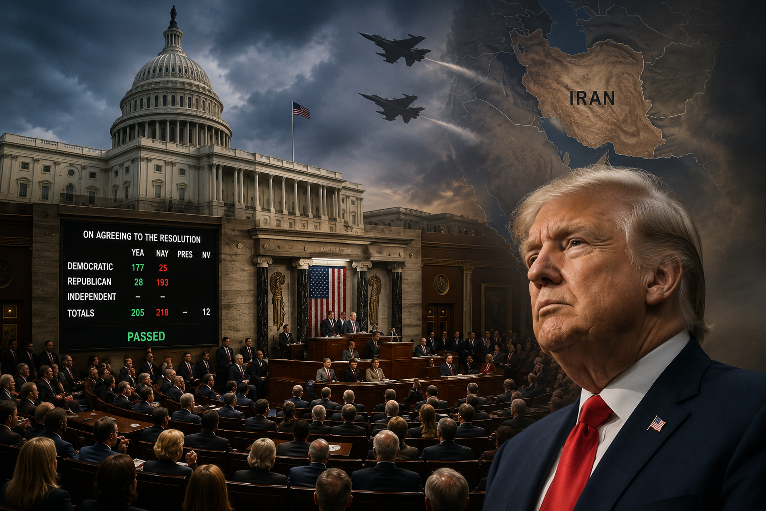 House Approves Measure Limiting Trump's Iran War Powers as Senate Rejects Similar Resolution