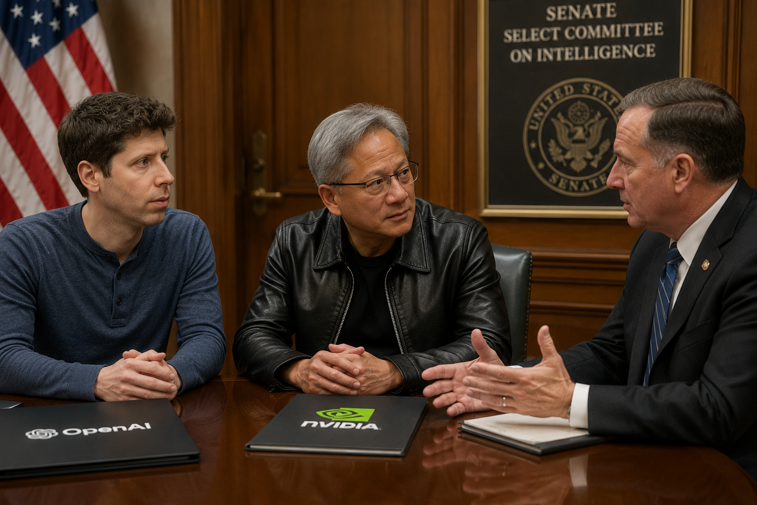 OpenAI CEO Sam Altman and Nvidia's Jensen Huang to Meet Senate Intelligence Leader Amid AI Safety Debate