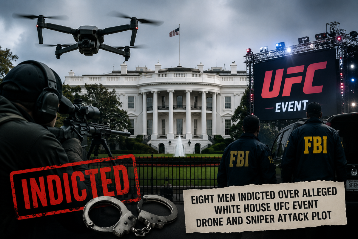 Eight Men Indicted Over Alleged White House UFC Event Drone and Sniper Attack Plot
