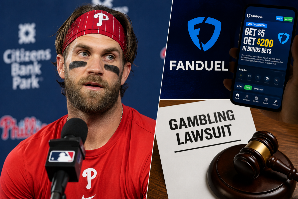 Bryce Harper Responds to FanDuel Cameo Controversy Amid Gambling Lawsuit