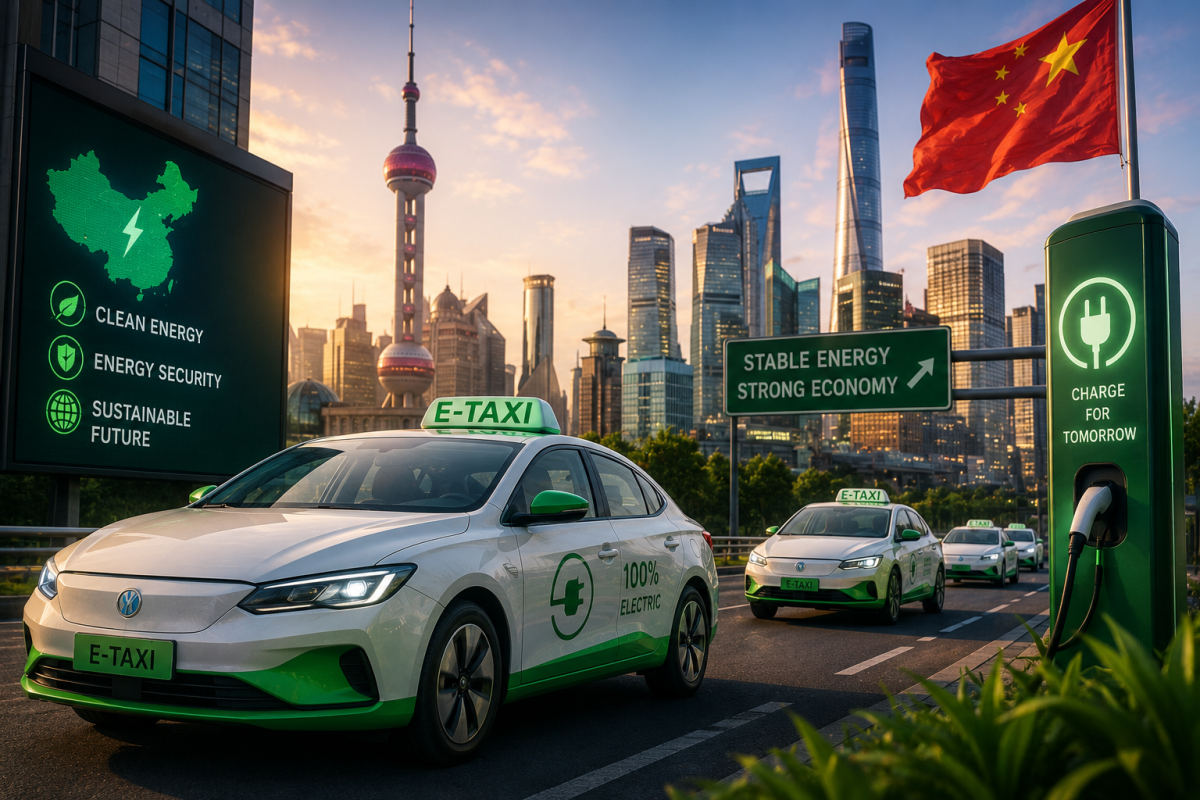 China Turns to Electric Taxis to Cushion Impact of Hormuz Oil Shock