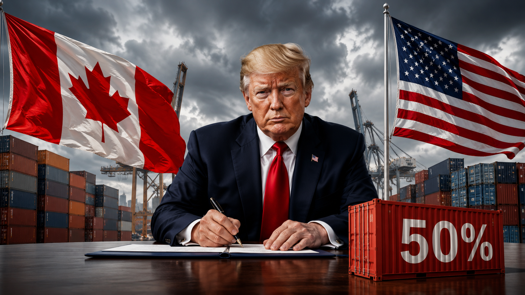 Canada Faces Pressure to Respond as Trump Announces New 50% Tariffs