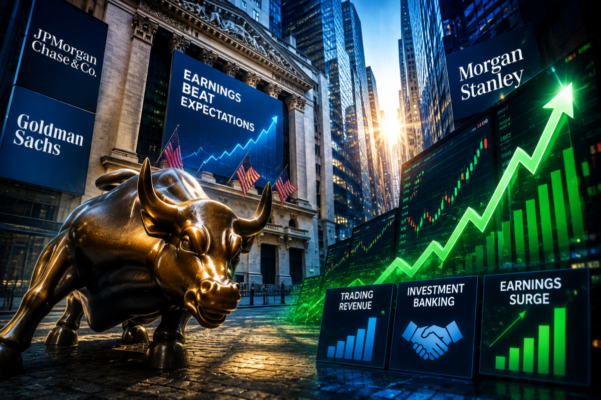 Wall Street Bank Earnings Surge on Trading Boom and Investment Banking Strength