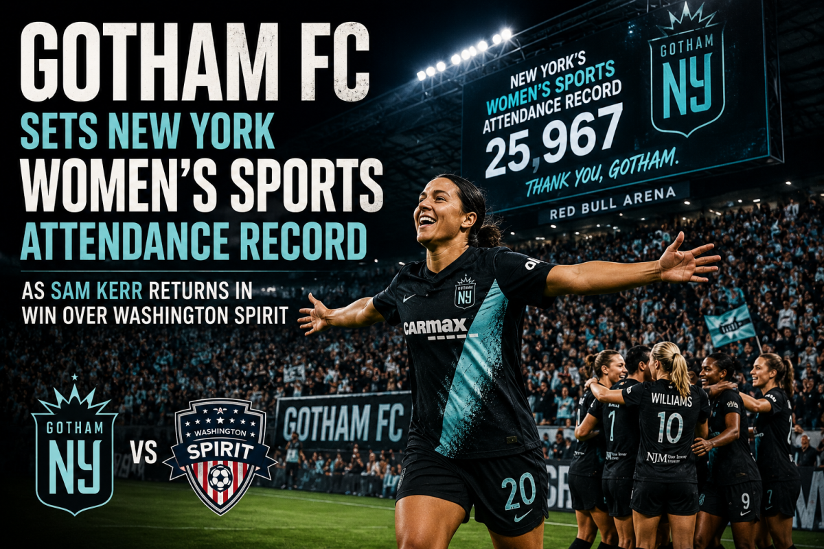 Gotham FC Sets NYC Attendance Record as Sam Kerr Returns