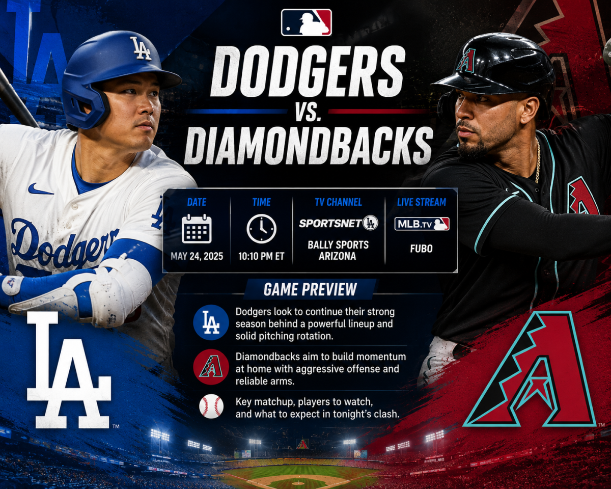 Dodgers vs. Diamondbacks: How to Watch, Live Stream, TV Channel and Game Preview