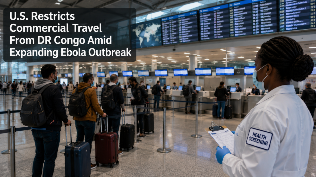 US Restricts Travel From DR Congo Over Ebola Outbreak