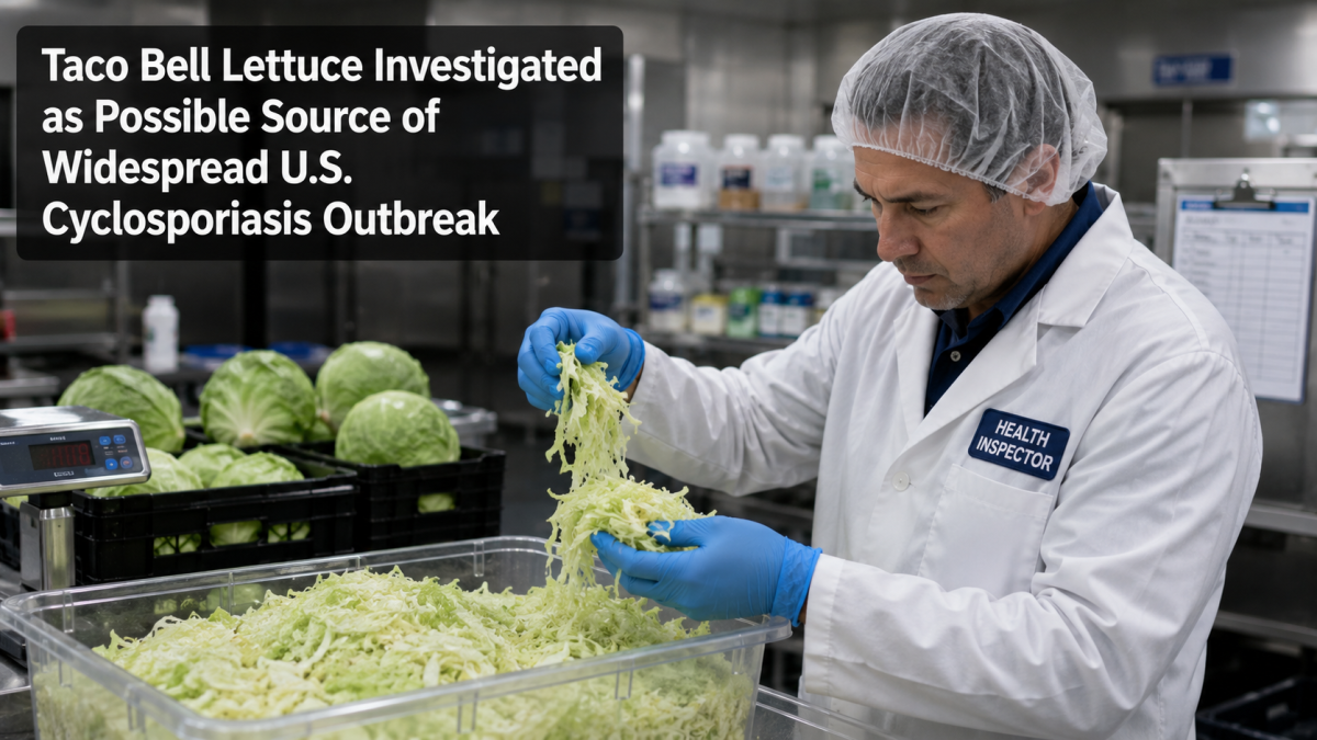 Taco Bell Lettuce Linked to Major US Cyclosporiasis Outbreak