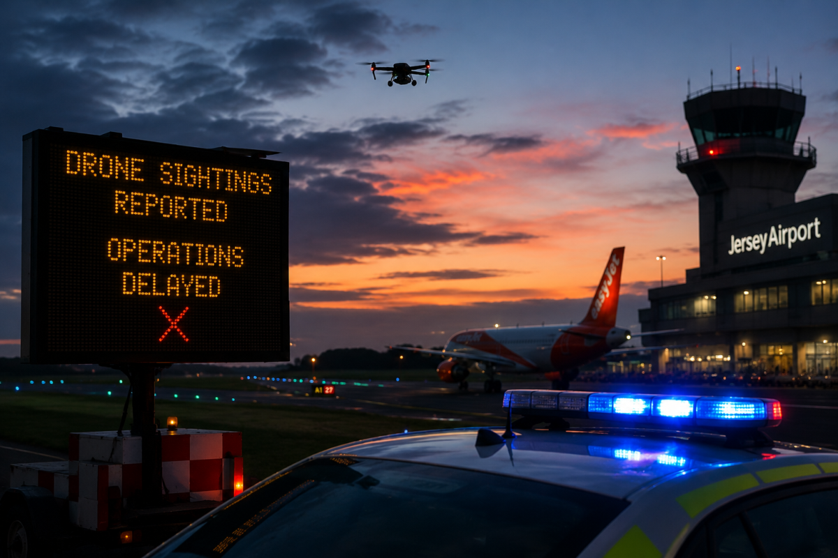 Reported Drone Sightings Briefly Delay Operations at Jersey Airport