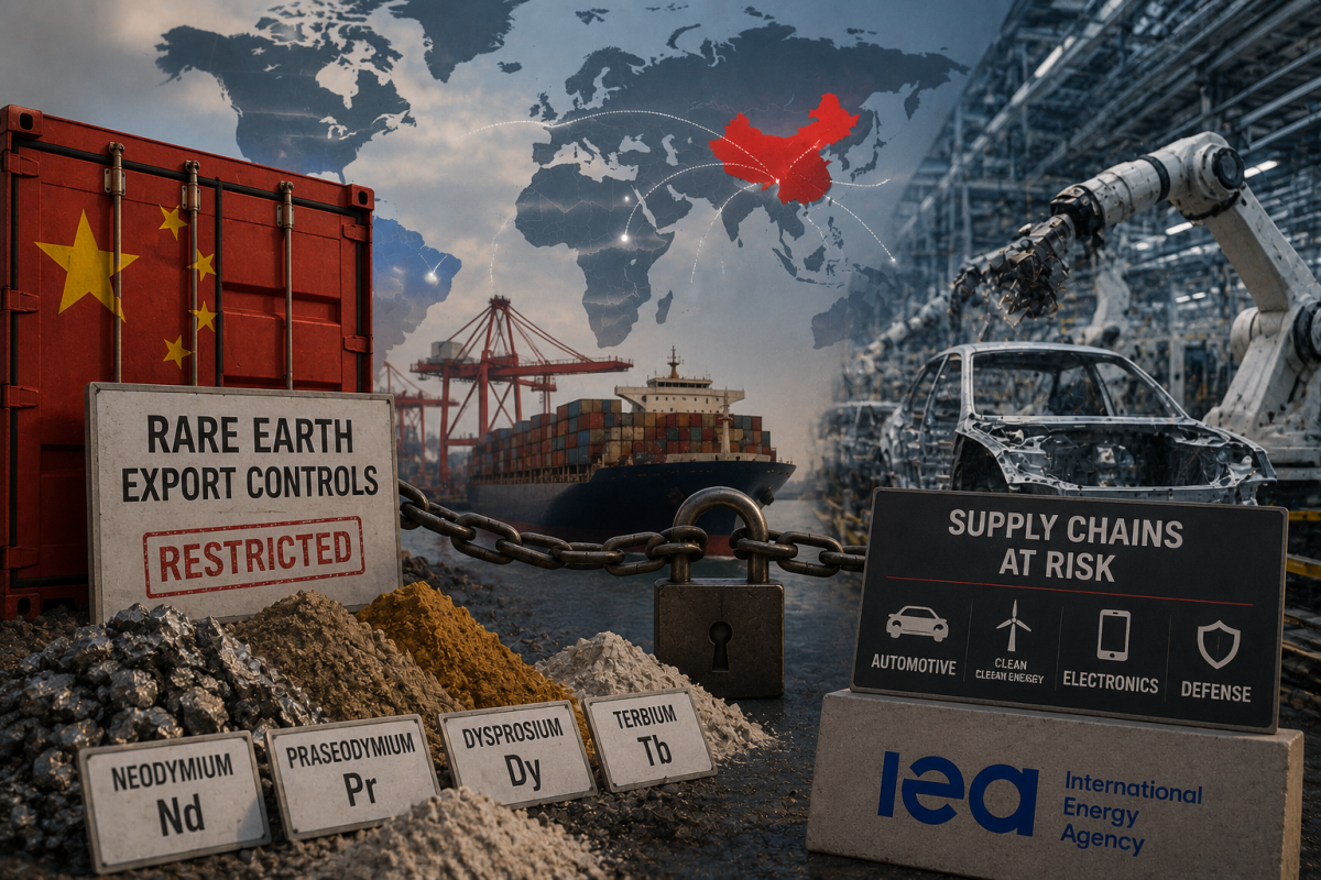 China's Rare Earth Controls Could Reshape Global Manufacturing, IEA Warns