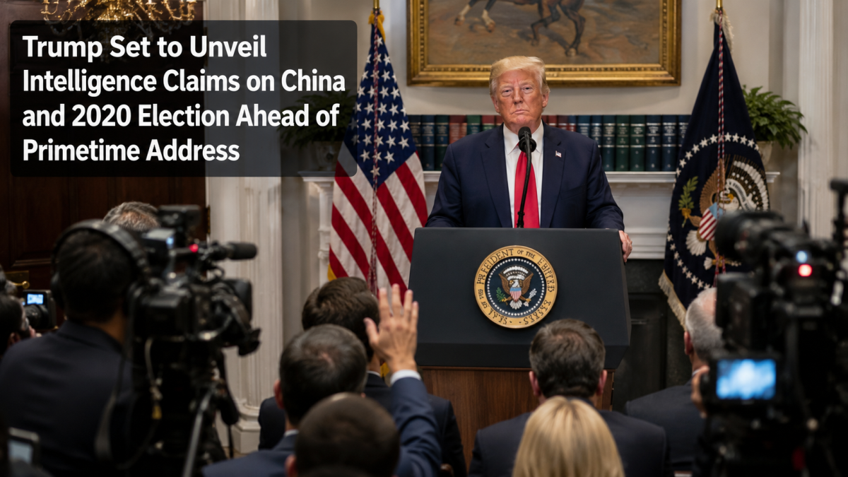 Trump to Unveil Intelligence Claims on China and 2020 Election