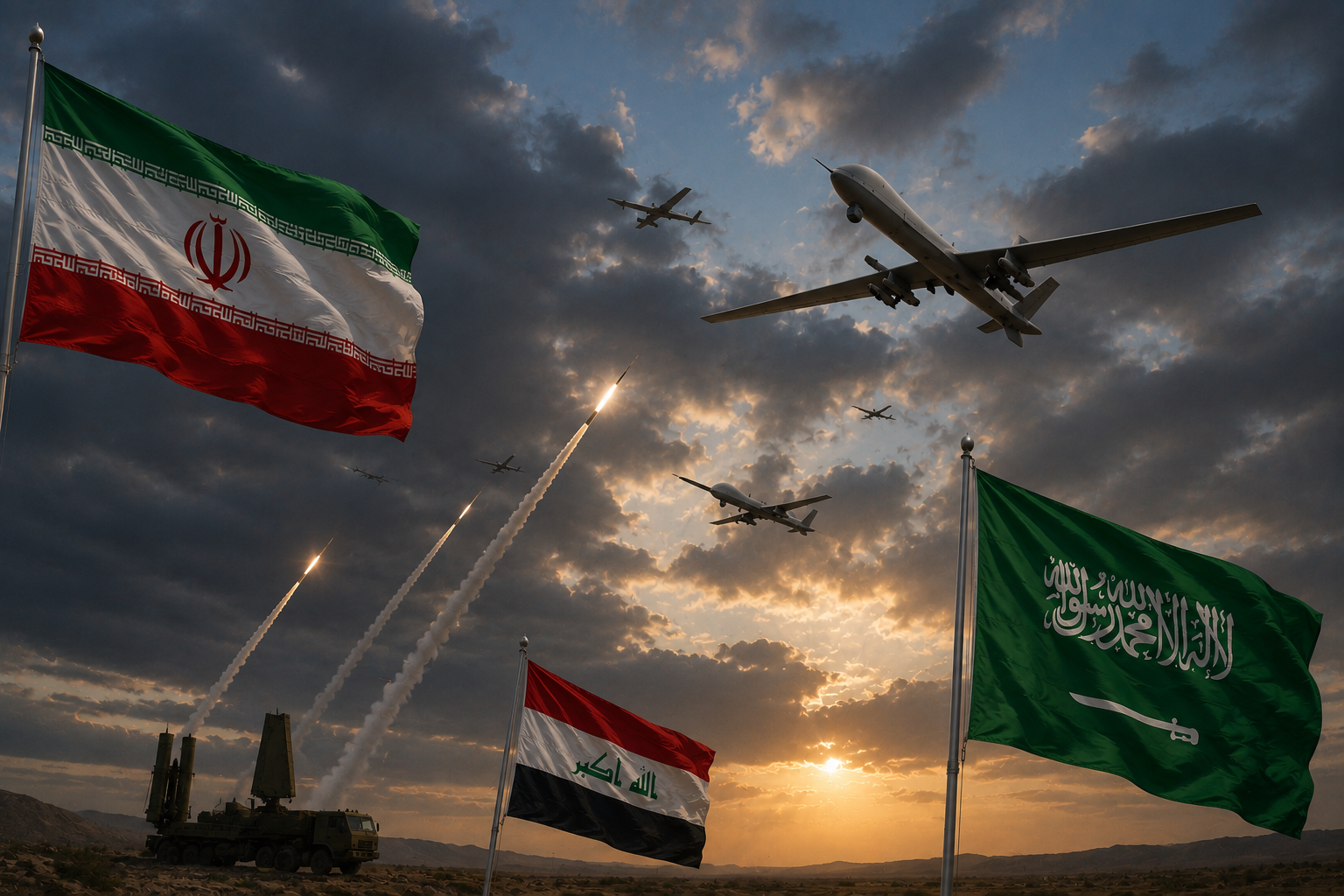 Saudi Arabia Intercepts Drones Allegedly Launched by Iran-Backed Groups From Iraq